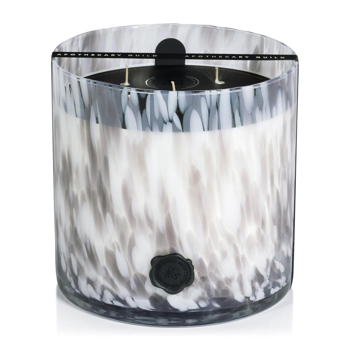Zodax Apothecary Guild Scented Opal Glass Jar Candle - 128 oz/5-Wick - Lemon Peel, Lavender & Tarragon