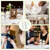 24 Pcs Artificial Flowers For Floating Candles Wedding Centerpiece Mini Orchid Flower Filler Vase Fillers For Wedding Dinning Table Party Home Restaurant Decoration