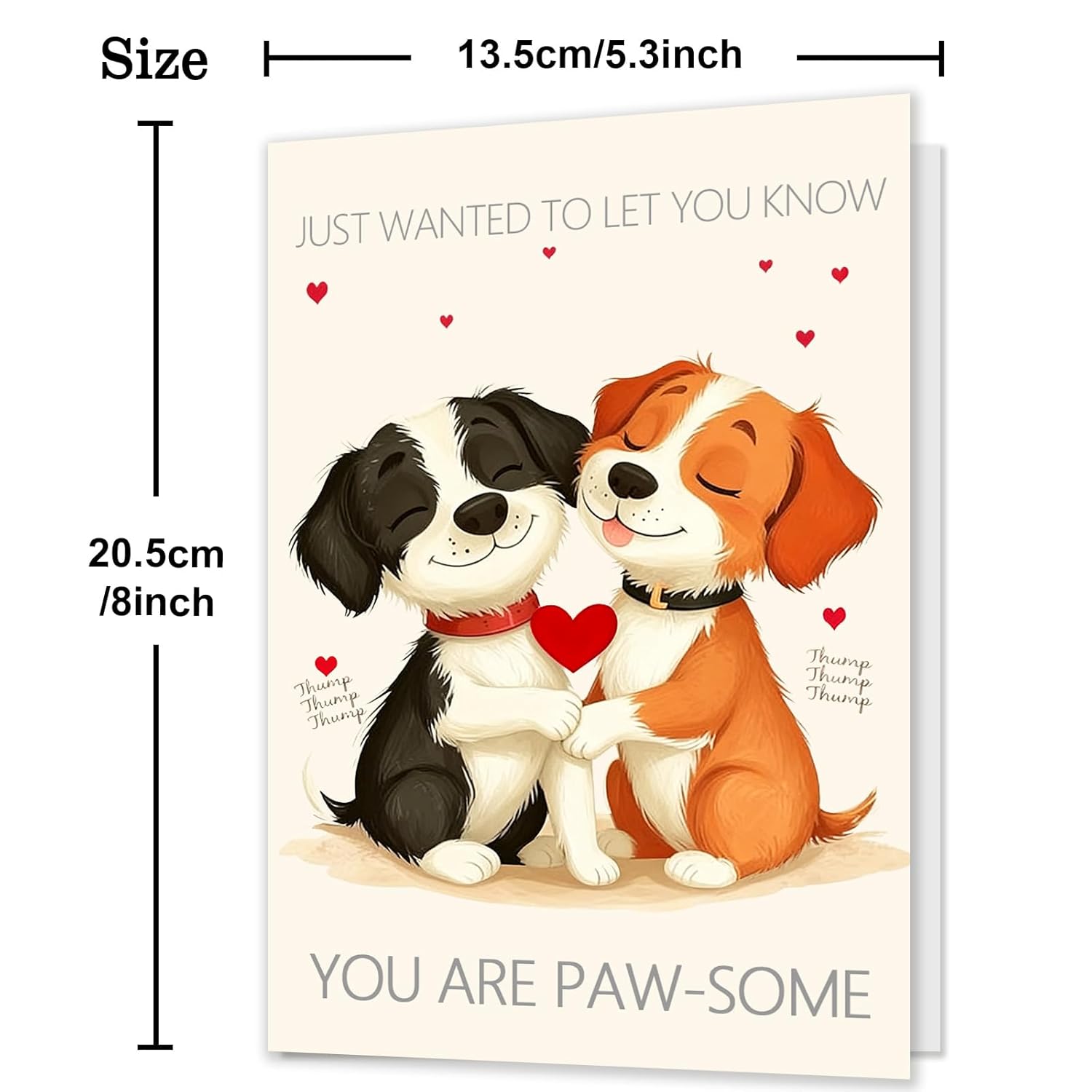 Dog Valentines Day Cards?Cute Valentines Day Gifts For Her Him, Dog Valentines Day Card Gifts For Wife Husband Boyfriend Girlfriend