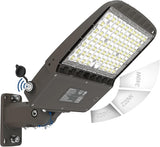 240W LED Parking Lot Light 38400LM 5000K Dusk to Dawn Outdoor Flood Light with Adjustable Wall Pole Mount