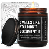 Unique Candle Gifts For Coworkers, Smells Like You Didn'T Document It Candle, Office Candles Gift For Her Him, Christmas Birthday Work Candles Gift For Hr Boss Employee Manager Social Worker Nurse-29