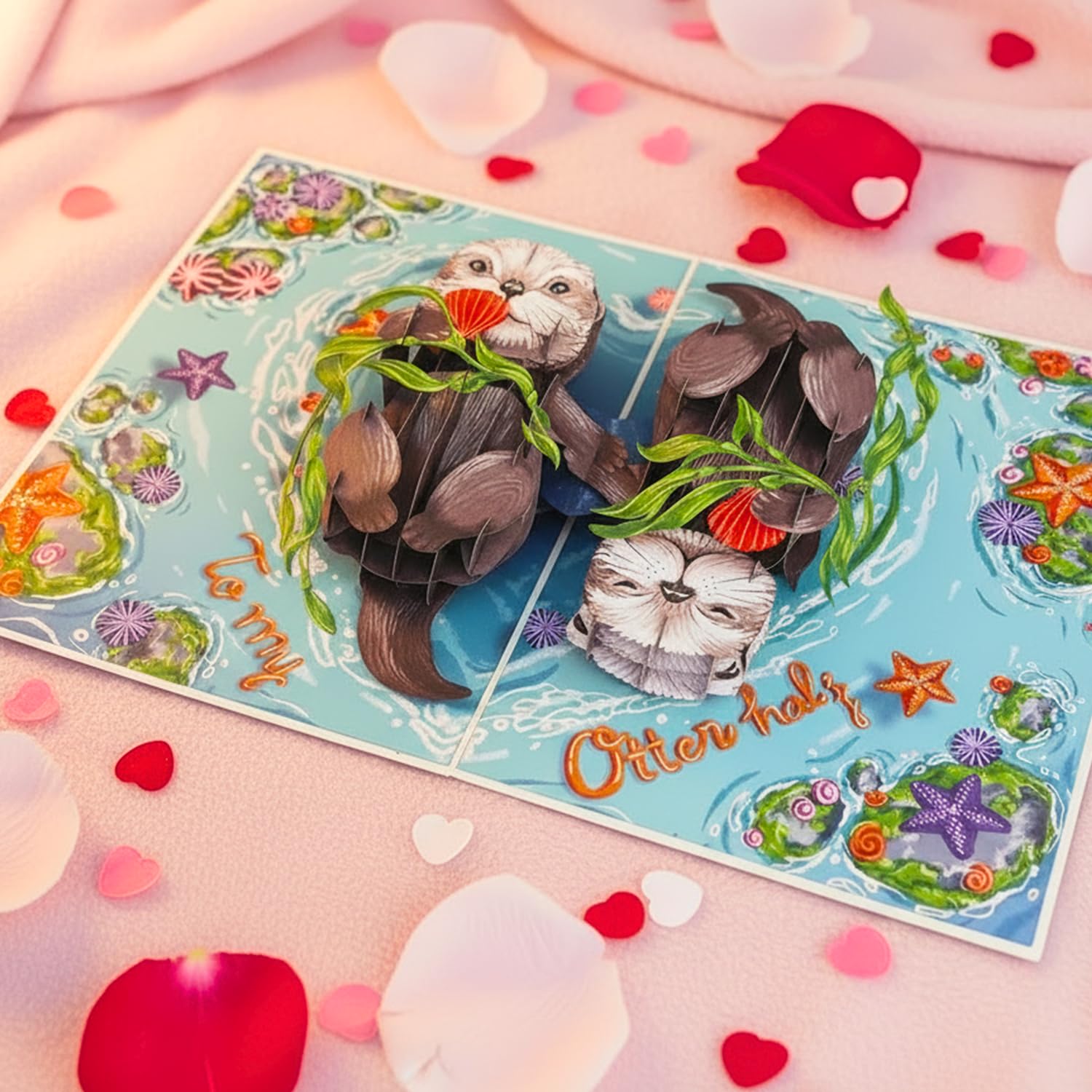 - Pop Up Valentines Card, Otter Couple Valentines Day Card For Wife, Husband, Him, Her, Girlfriend, Boyfriend, Adults | 6X8 In 3D Funny Valentine Cards Pop Up, Anniversary Cards With Envelope