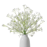 12Pcs White Babys Breath Artificial Flowers, 25'' Real Touch Fake Gypsophila Baby'S Breath Faux Flowers Bulk, Long Bendable Stems For Wedding Home Garden Floral Arrangement Decor