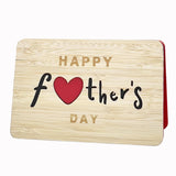 Happy Fathers Day Gift Cards,Handmade Wooden Greeting Cards,Thank You Card,Father'S Day Card For Dad