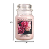 Fresh Cut Peony Large Glass Apothecary Jar, Scented Candle, 21.25 Oz.