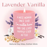 Retirement Gift For Woman- Handmade Lavender Soy Wax Candle(10Oz)- Funny 2026 Retired Gifts For Coworkers, Boss, Mom, Sister, Teacher, Nurse, Retirement Candle Decorations