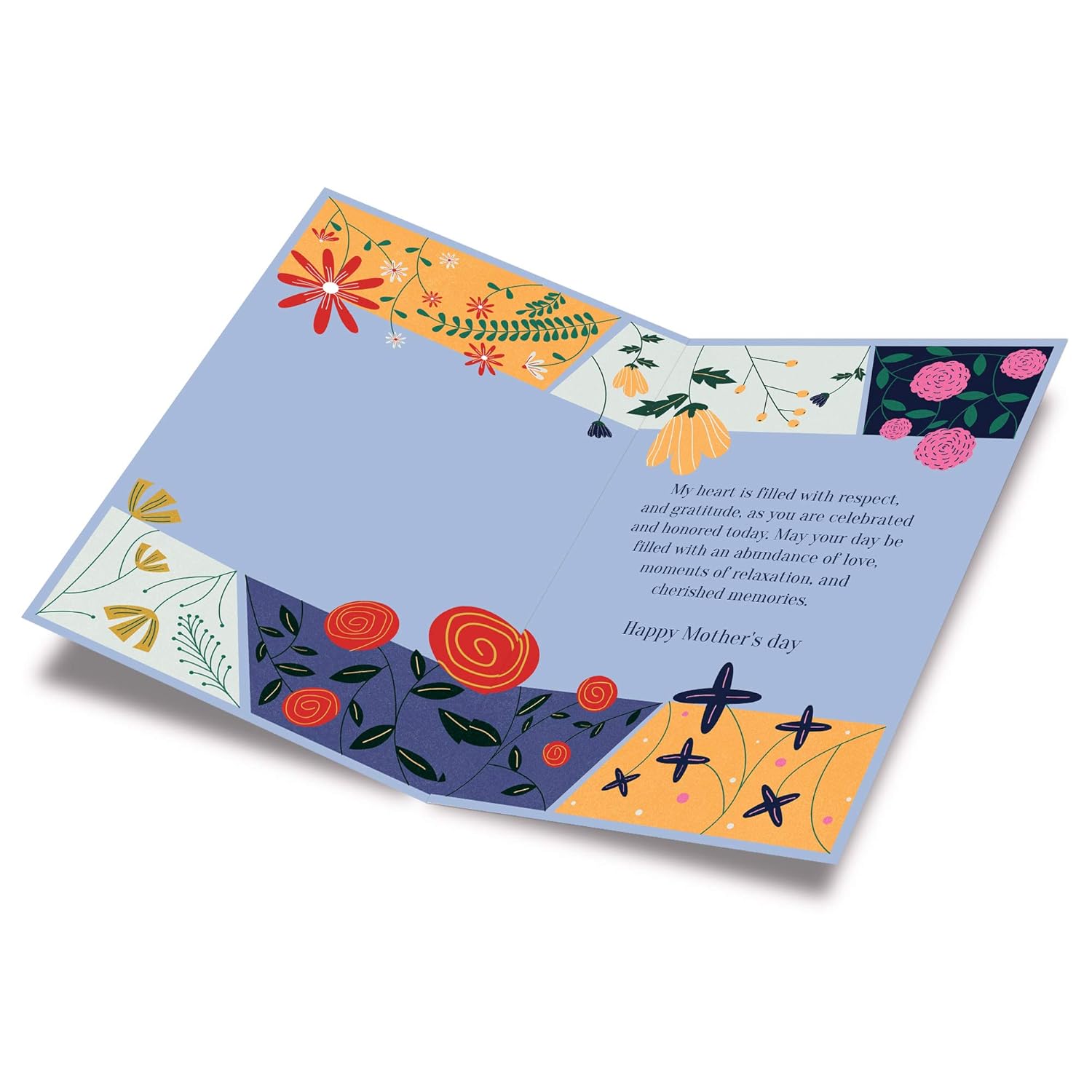 Mother'S Day Card Love And Gratitude, Made In America, Eco-Friendly, Thick Card Stock With Premium Envelope 5In X 7.75In, Packaged In Protective Mailer
