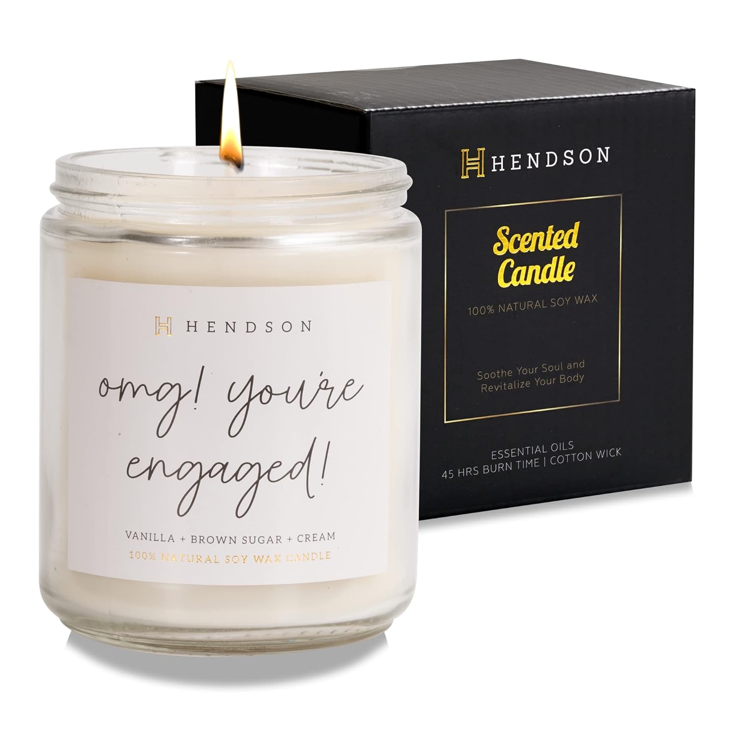 Engagement Gifts For Women - Wedding Candle, Bridal Shower, Bachelorette Party Gift For Bride To Be - Engaged Couple Fiance, Couples Gift - Omg Youre Engaged Candles