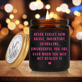 Inspirational Scented Candles Gifts For Women, Birthday & Thinking Of You Candle Gift For Her, Encouragement/Get Well Soon/Cheer Up/Positive Gifts For Friends, Coworker, Sister, Natural Soy Candle-33