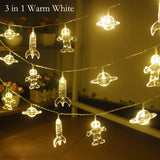 Color Changing Lights For Kids Bedroom, Birthday Gifts For Kids, 11Ft 20Leds Tent Lights For Kids With Rocket Spaceship