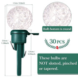 Christmas Replacement Mini Light Bulbs G14 Led String Light Bulbs 0.06 Watt Globe Glass With Plastic Base