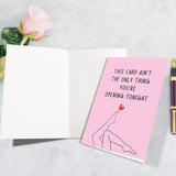 Funny Valentine'S Day Card For Boyfriend Husband, Naughty Birthday Card For Men, Humorous Anniversary Card For Him, Sweet Vday Gift Card