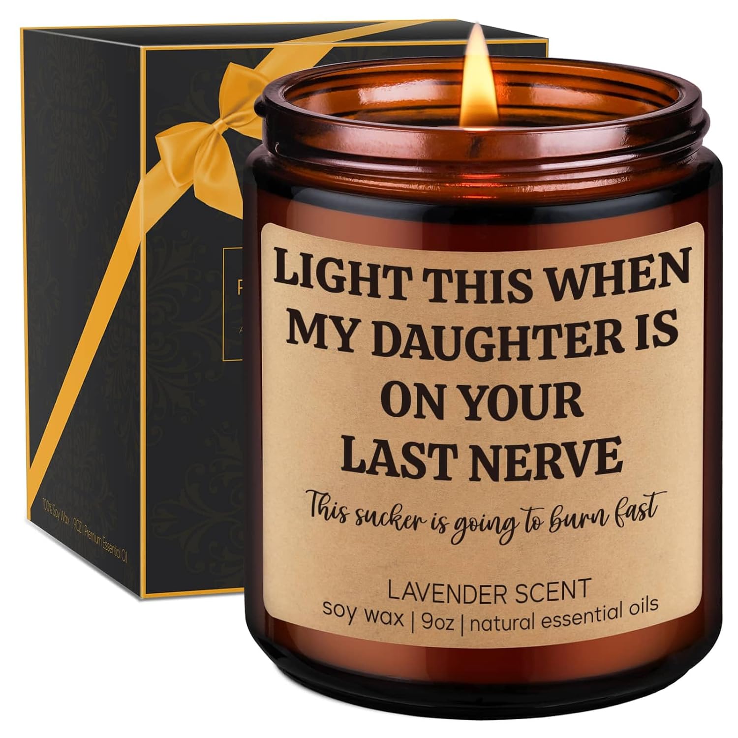 Scented Candle - Son In Law Gifts - Cool Valentines Day, Birthday Gifts For Son In Law - Sil Present From Mother, Mil, Father - Funny Wedding, Anniversary Ideas For Future Adult Sil