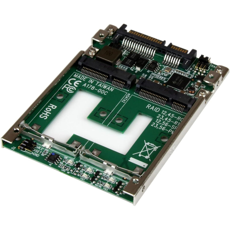 Dual Msata Ssd To 2.5 Sata Raid Adapter Converter - 2X Msata Ssd To 2.5In Sata