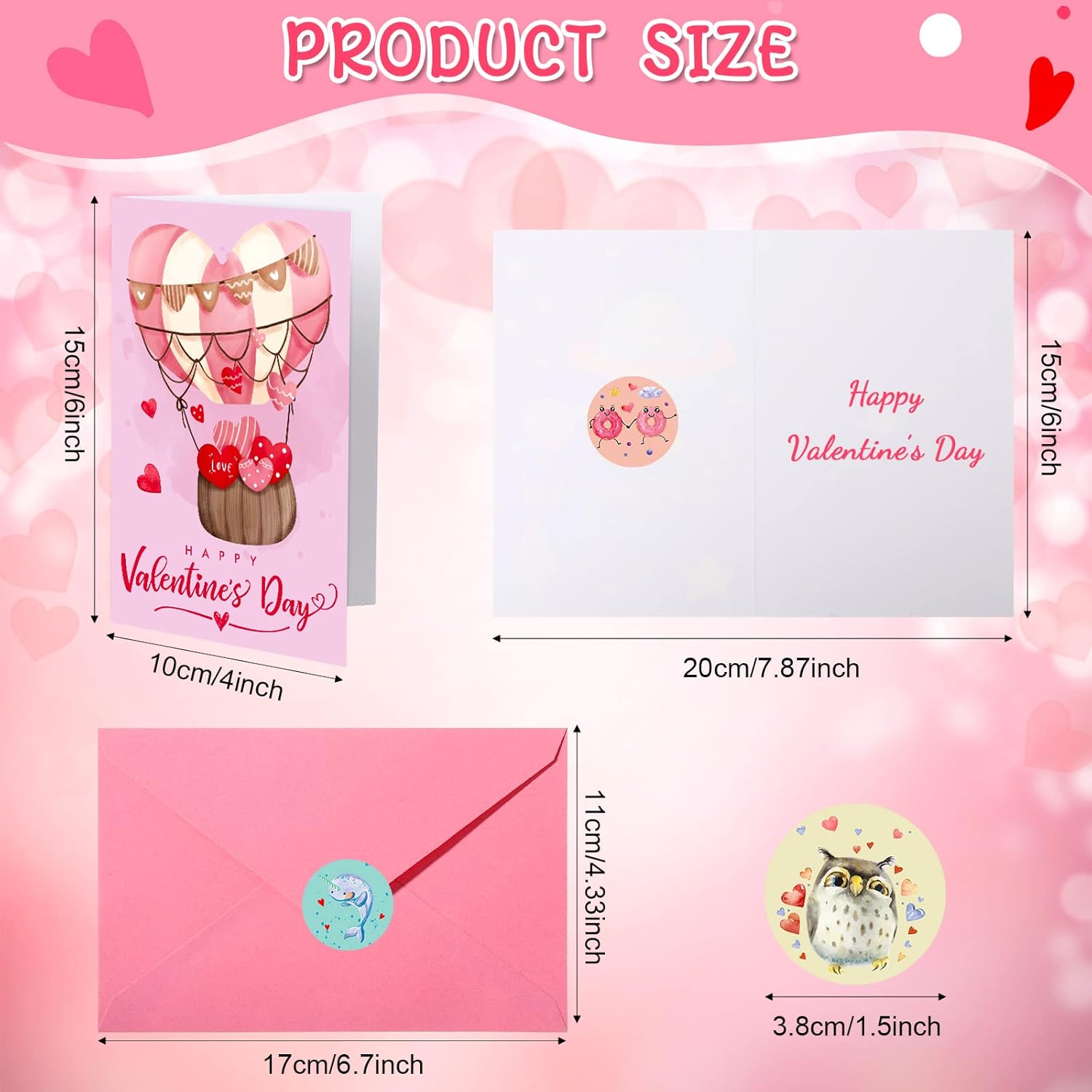 30 Set Valentines Day Cards Bulk With Stickers And Envelopes Valentine'S Day Greeting Cards For Valentine'S Gifts Exchange Prize(Cute Style)