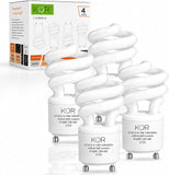 13W GU24 CFL Light Bulbs T2 Mini Spiral 4100K Cool White 60W Equivalent 4 Pack