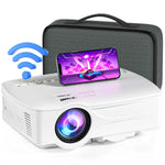 1080P Portable Projector, 7500L, WiFi, HDMI, 120", Keystone, iOS/Android