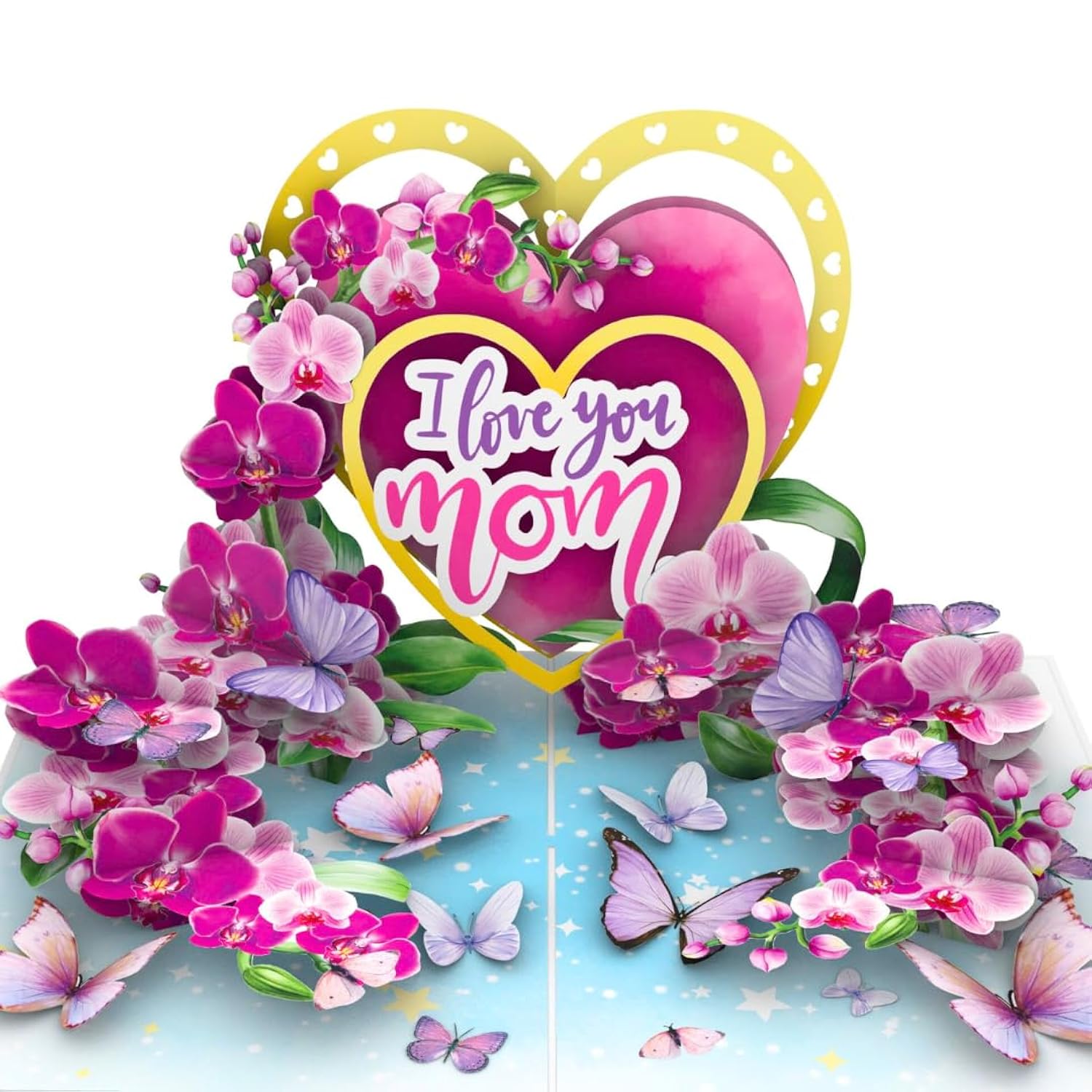- Pop Up Birthday Day Card, 6X8 Inches Orchid Flower Birthday Card For Mom, Wife, Daughter, Grandma, Thank You Gift For Women With Envelope