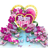 - Pop Up Birthday Day Card, 6X8 Inches Orchid Flower Birthday Card For Mom, Wife, Daughter, Grandma, Thank You Gift For Women With Envelope