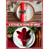 12Pcs Christmas Napkin Rings Xmas Napkin Holders Wooden Napkin Buckles Pine Needle Wreath Holly Berry Napkin Buckles Wooden Tableware Supplies For Banquet Party Table Decoration?Wreath?
