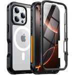 iPhone 16 Pro Max Case, 9H Glass Protector, MagSafe, Shockproof, Heavy Duty 6.9"