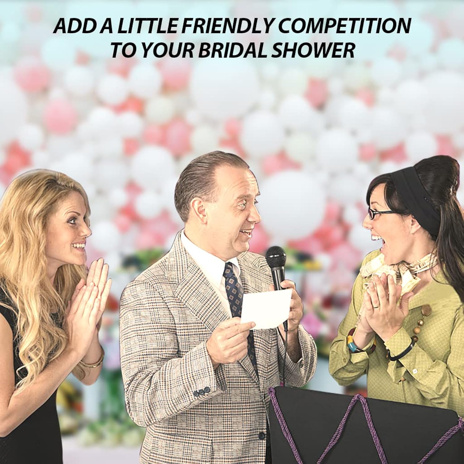 Bridal Shower Friendly Feud Quiz Tabletop Game, For 10 Players, Adult Age Range, Includes Cards, Unisex, 1.0 Unit Count