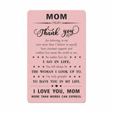 Gifts For Mom - Engraved Metal Mom Card - Mom'S Birthday Christmas Mothers Day Keepsake Gift From Daughter Son