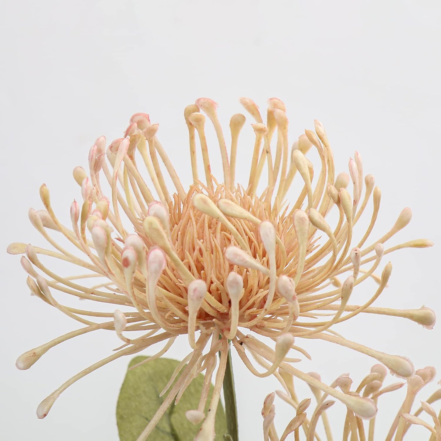 33" Pink Artificial Mums Flowers Sping Summer Chrysanthemum Flowers 2Pcs Fake Spider Mum Flower Arrangement Faux Pincushion Flower With 3 Heads Long Stem Bouquet Home Decor