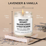 Mr Darcy Reading Candle, Pride And Prejudice Gifts, Bookish Merch & Decor, Jane Austen Gifts, Funny Christmas, Stocking Stuffers, Literary Presents For Classic Literature Book Lovers, Readers