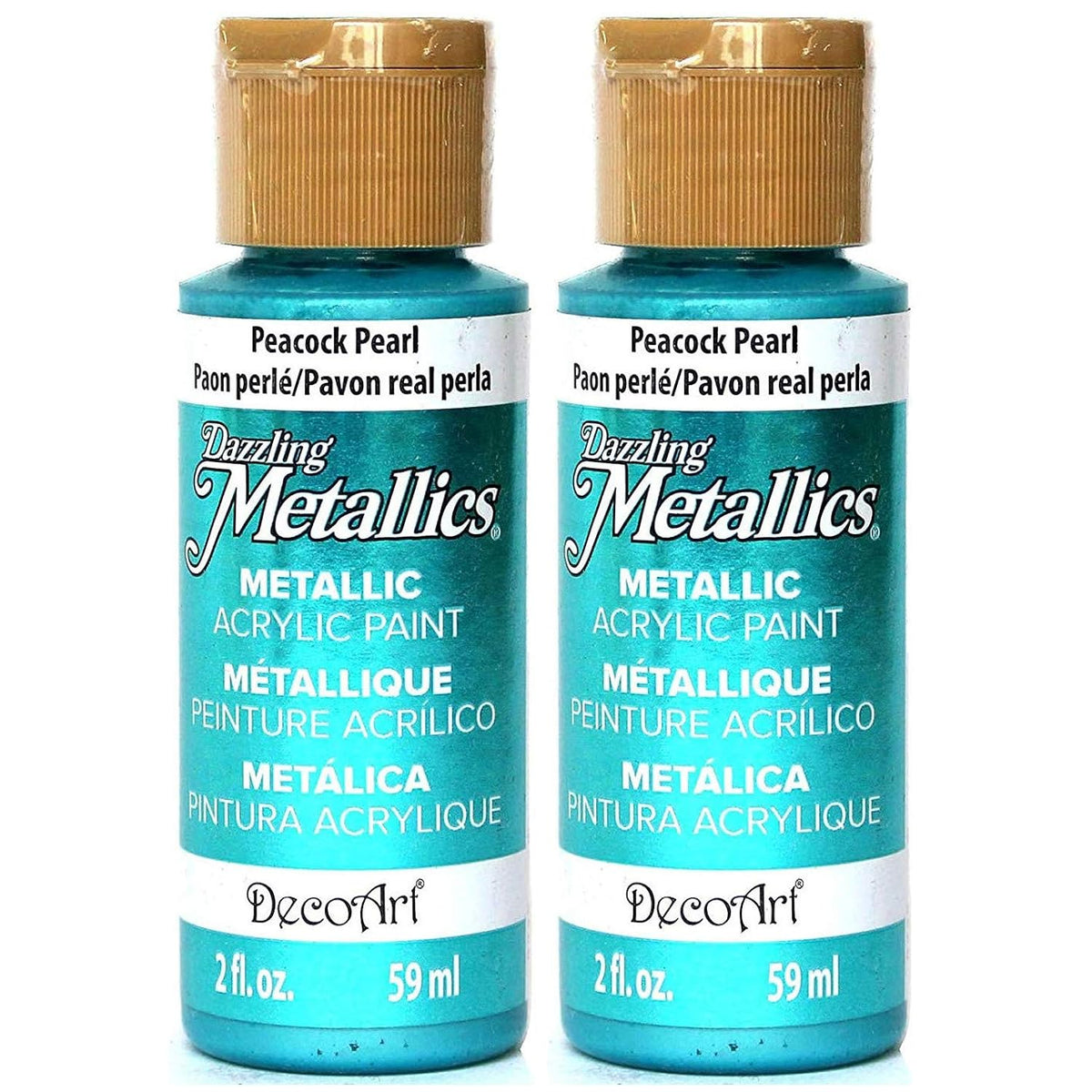 Dazzling Metallics Acrylic Paint 2oz-Peacock Pearl