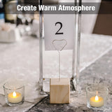 50 Pack Flameless Led Tea Lights Candles Battery Operated, Flickering Electric Fake Tealights Candles For Wedding, Party, Festival, Votive, Table, Home Decor