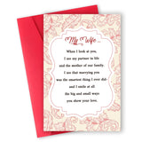 Mother’S Day Greeting Card,Romantic Mothers Day Gift For Wife From Husband,Mother’S Day Gifts For Women,Wife Mothers Day Idea