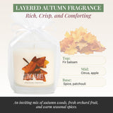 Falling Leaves Soy Candle – 11 Oz Jar Candle With Cozy Autumn Scent – Non-Toxic Fall Candles For Home Decor, Gifting & Seasonal Ambience – Hand Poured Soy Blend Scented Candles