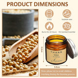 20 Pcs Jars Scented Soy Candles, Thank You Gifts For Employee, 3.5 Oz Thank You Candles, Scented Inspirational Candle Gift, Employees Presents Candle Scented Candles For Secretaries Women Men