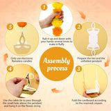 12 Pcs Marigold Garland 2.6 Ft Long Strands Artificial Marigold Flowers Garland With Pendant Flower String Indian Diwali Decorations For Pooja Indian Wedding Dia De Los Muertos(Orange Yellow)