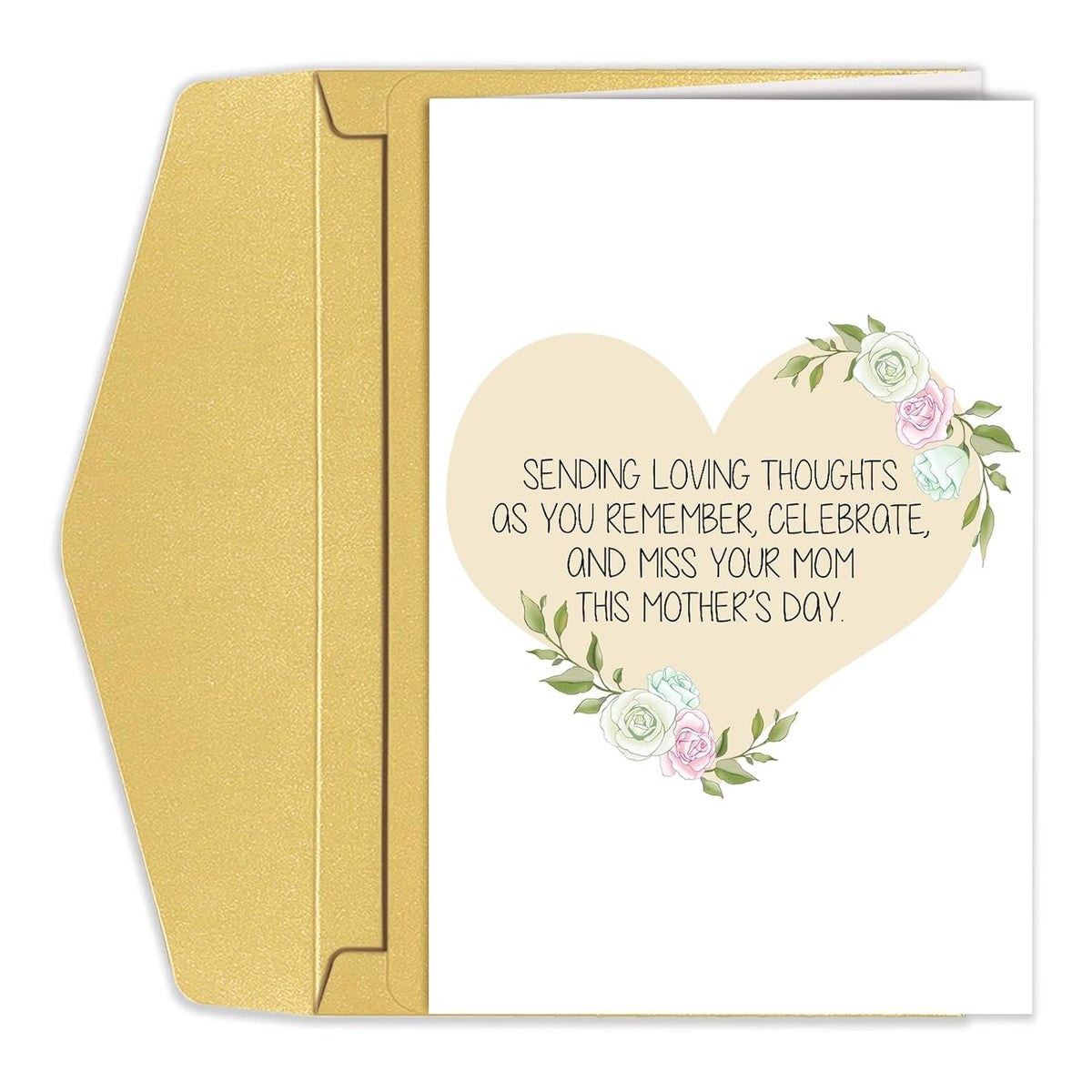 Sympathy First Mothers Day Card, In Memory Of Mother'S Day Card, Grieving Mothers Day Card, Bereaved Mother'S Day Card From Children, Thinking Of You Card