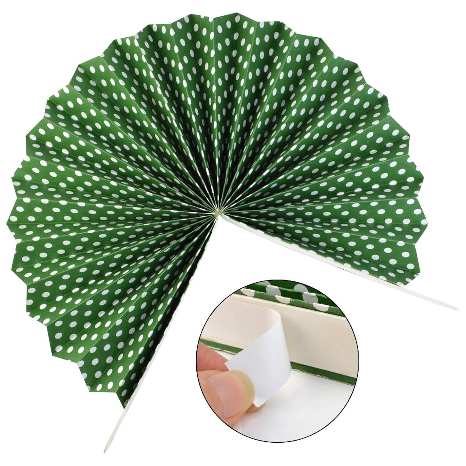 18Pc Party Red And Green Paper Fans Merry Christmas Hanging Paper Fans Decorations, Round Folding Party Bulk For Christmas Decorations Winter Holiday Wedding Birthday