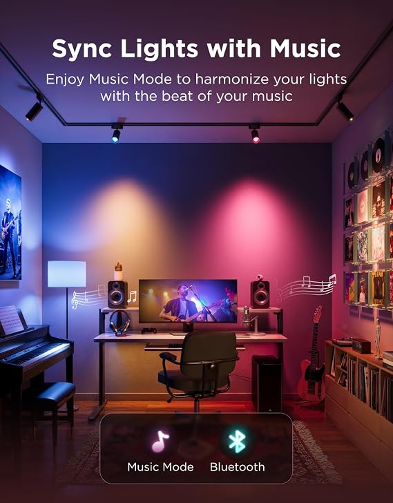 E12 LED Smart Light Bulbs Color Changing Candelabra 450 LM 80 CRI 4 Pack