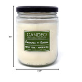 Oakmoss & Amber Scented Jar Candle, 14 Oz - Made With Beeswax, Coconut And Soy - Handmade In The Usa -