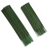 200Pcs Floral Wire Stems, 7.87Inch/9.84 Inch Dark Green Bouquet Stems 2Mm Diameter For Flower Arrangements, Diy Crafts And Making Supplies