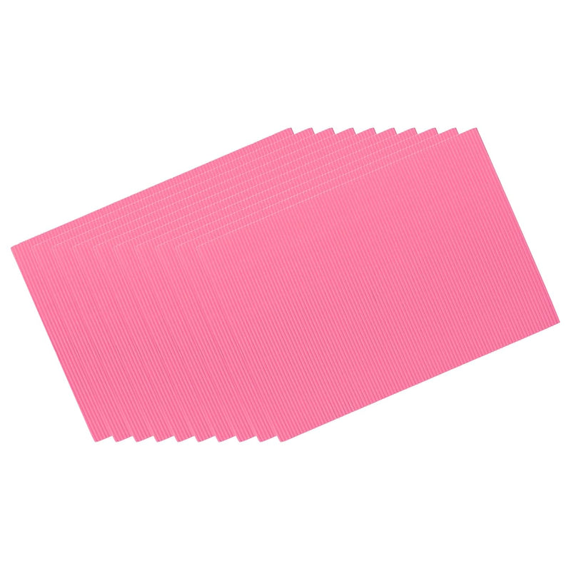 10 Pack 7.87X11.81 Inch Corrugated Cardboard Paper Sheets Diy Projects Pink Fo