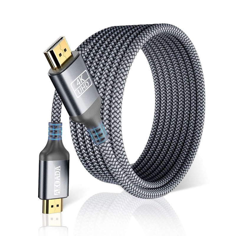 4K Hdmi Cable 30Ft, 18Gbps High Speed Hdmi 2.0 Ethernet-24Awg Nylon Braided Ca