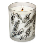 Frosted Jar Wood Wick Candle Handcrafted With Natural Coconut Wax (Standard 7.2 Oz, Foxtail Fir)
