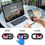 3-Pack Ultra Thin Butterfly Camera Cover for Laptop, Smartphone, Tablet, PC