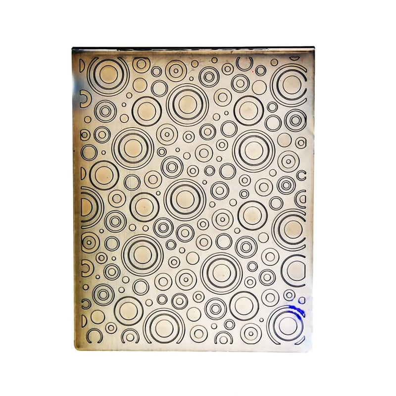 Dots Circle Round Background Plastic Embossing Folders For Card Making Scrapbo