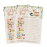 Baby Shower Games – Children'S Book Title Guessing Game For Boy Or Girl, Woodland Forest Animals Theme, 50 Cards