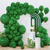 Dark Green Balloons 140Pcs Different Sizes Of 18 12 10 5 Inch Emerald Hunter Forest Green Balloon Arch Kit For Birthday Christmas Graduation Dinosaur Jungle Theme Party Decorations Green-Y56