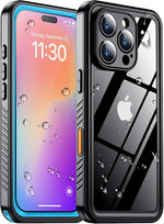 iPhone 16 Pro Waterproof Case, IP68, Built-in Screen & Camera Protector, 6.3"