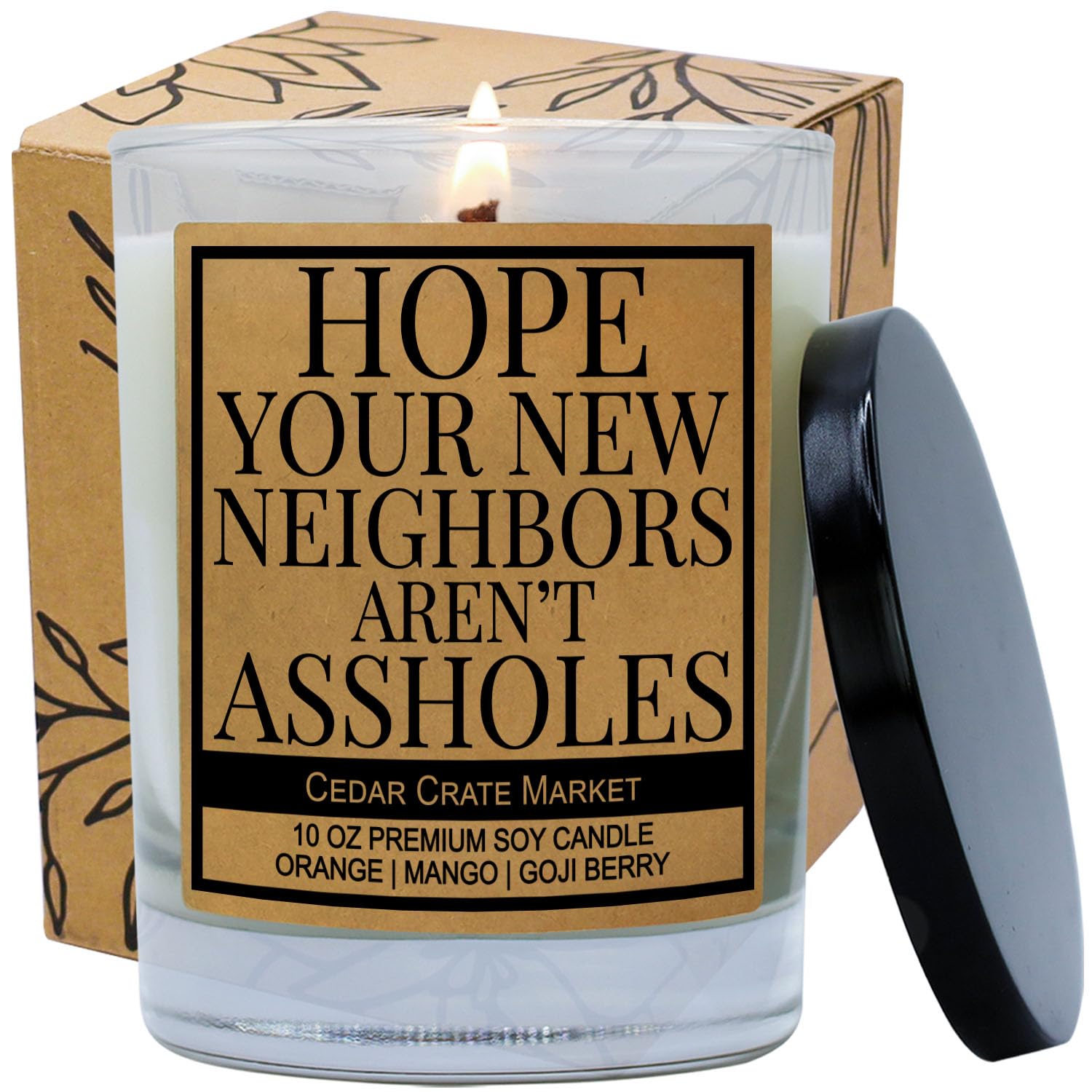 Housewarming Gifts New Home Women, Men, Couples - Funny House Warming Present Ideas, Unique Apartment Decor, Best For Candles For Friends, Neighbors, Hostess, Moving, Scented Soy Wax, Made In Usa
