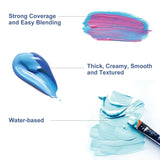Acrylic Paint - Prussian Blue (120 Ml/4.06 Oz) Tubes, Rich & Vibrant Pigments, Professional Artists Acrylic Paints - Art Supplies For Canvas Wood Rock Clay Fabric Ceramics Art Crafts Painting